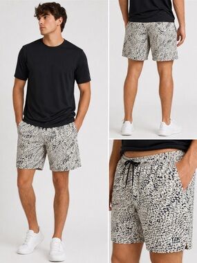 tek gear Men’s Performance Shorts Abstract Camo Elastic Waist Size L